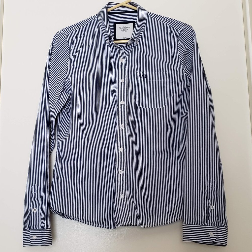 A&F Abercrombie & Fitch Striped Shirt, Women's L